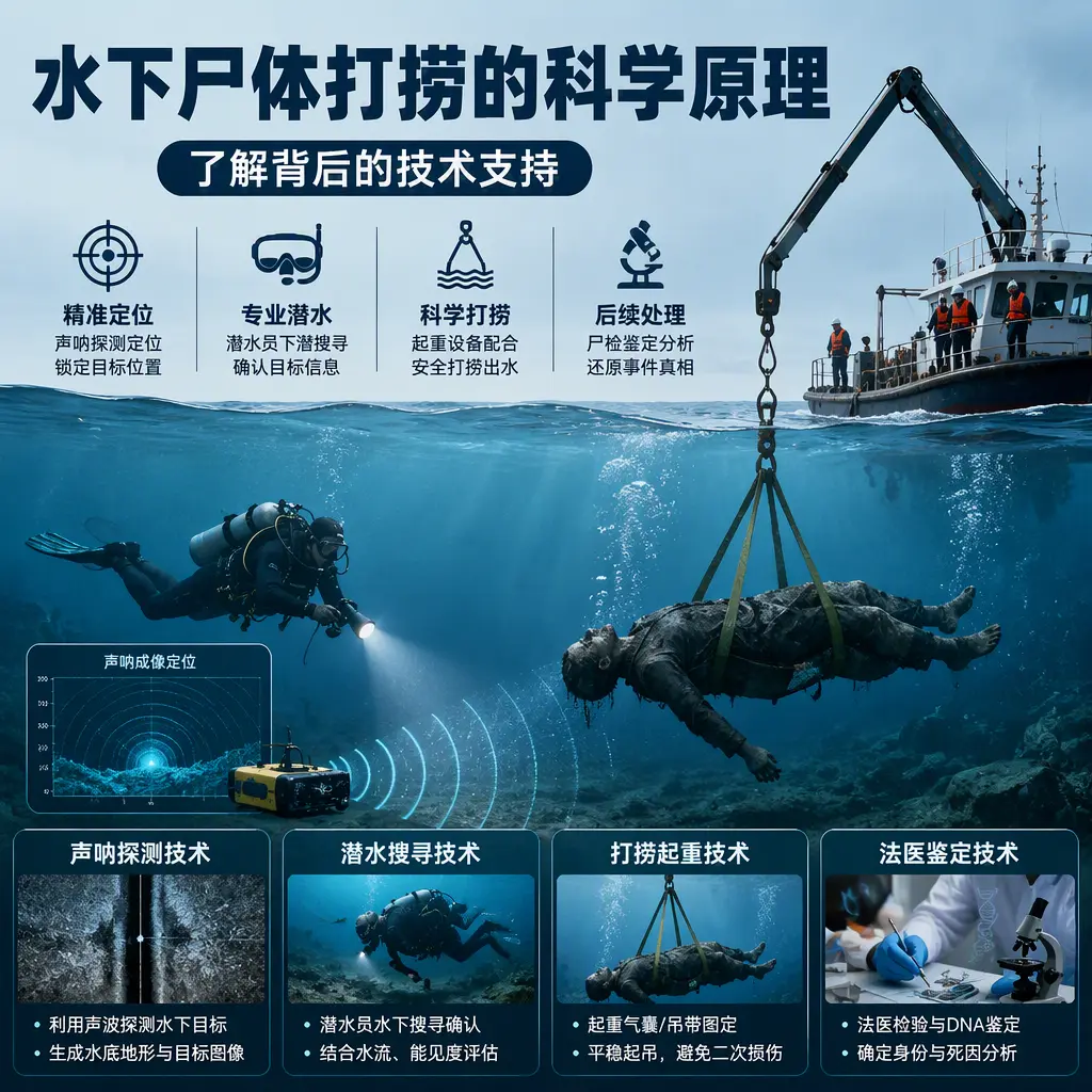 白杨水下尸体打捞的科学原理，了解背后的技术支持